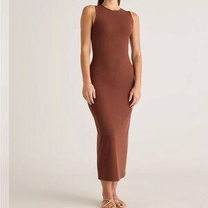 Quince Tencel Rib Knit Tank Maxi Dress - Large